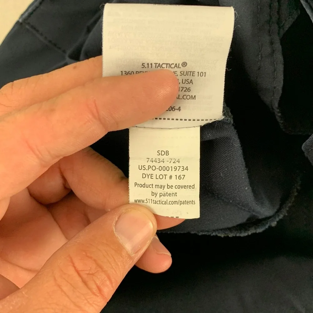 5.11 Tactical Cargo Pants Mens 44x36 (42x32) Navy Blue Utility‎ Trousers 74434